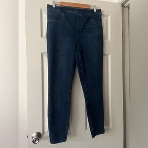 Spanx Dark Blue‎ Denim Pull on Jeanish Leggings XL Jeggings Shapewear